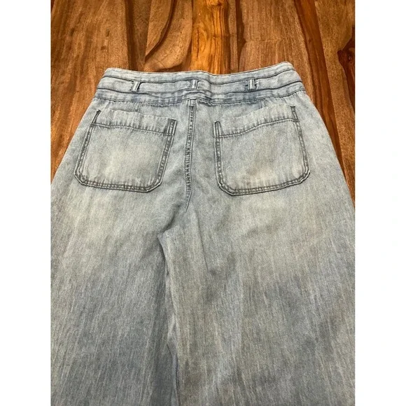 Kensie The Kaya High Rise Wide Leg Jeans Denim Womens Size 8 / 29 Light Blue - Picture 12 of 12